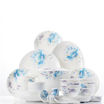 南京超聚变48头聆听花开骨瓷礼品餐具套装